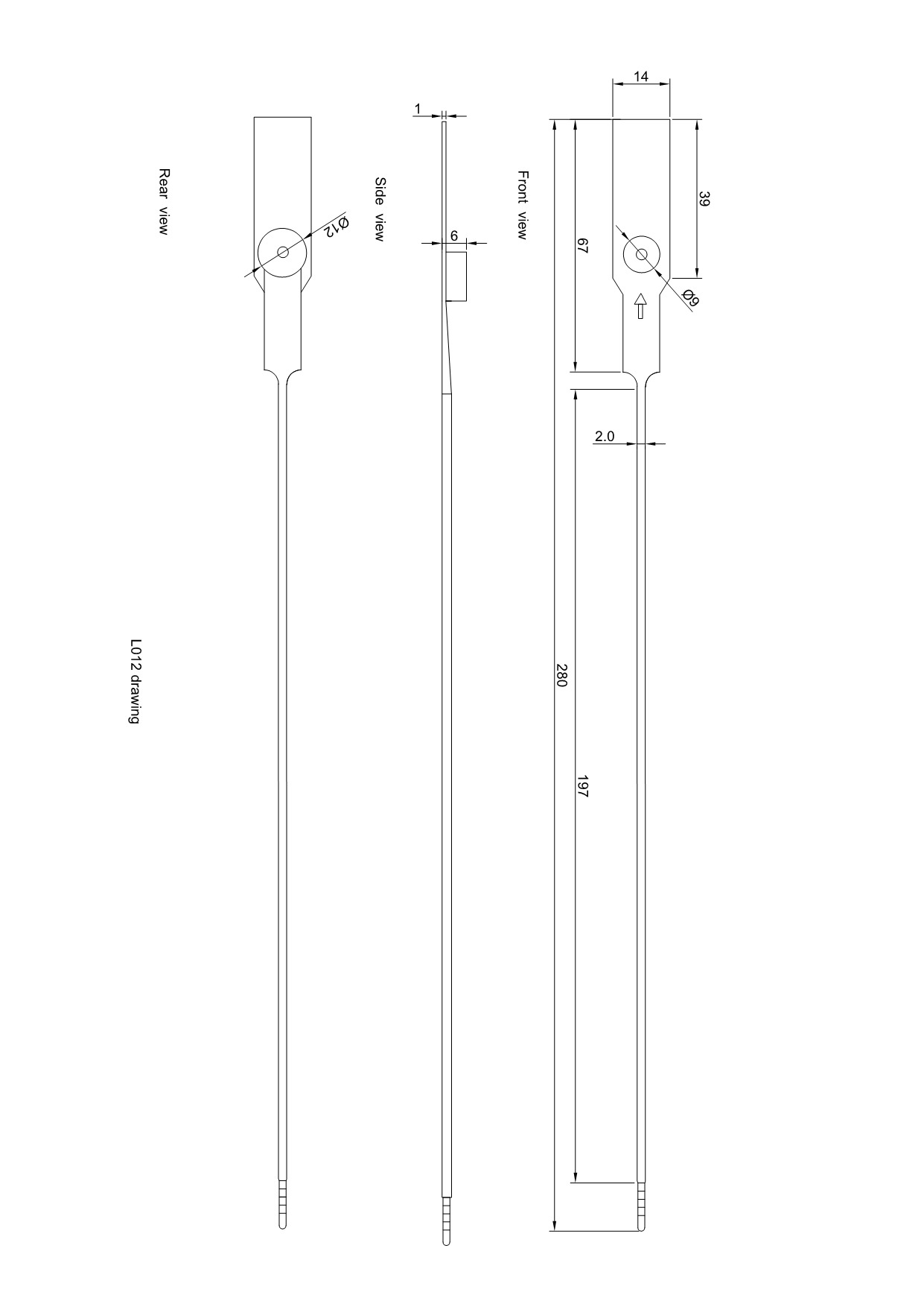 Con dấu xe tải nhựa tùy chỉnh L012 Con dấu xe tải nhựa tùy chỉnh L012