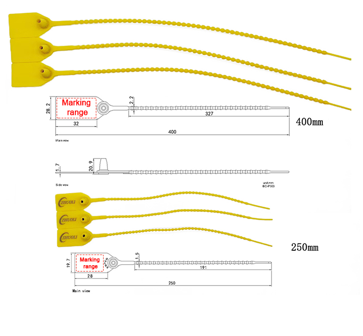 Con dấu nhựa an toàn cao Pull-tite Pull-tite High Secure Plastic Seal