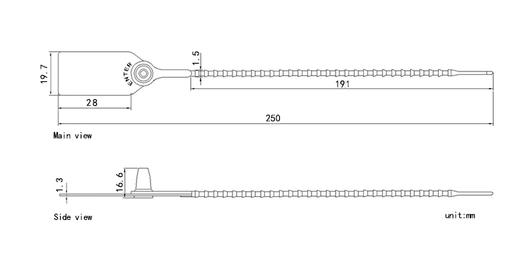 Con dấu nhựa có thể điều chỉnh Adjustable Plastic Seals