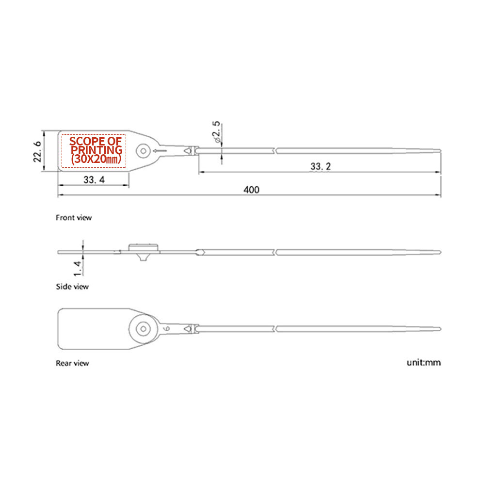 Con dấu giả mạo nhựa Plastic Tamper Seals